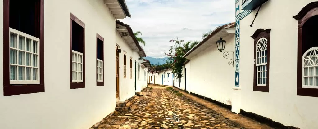 Rua de pedra cidade de Paraty