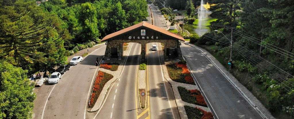 Vista aérea Portal de Gramado - Lugares para conhecer no dia do chocolate