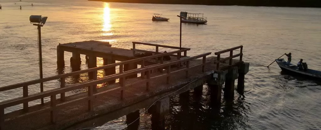 Orla do pôr do sol Praia do Mosqueiro Orla do por do sol Praia do Mosqueiro - Melhores praias de Aracaju