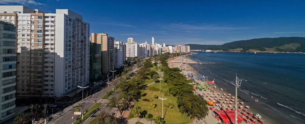 Praia em Santos Praia em Santos