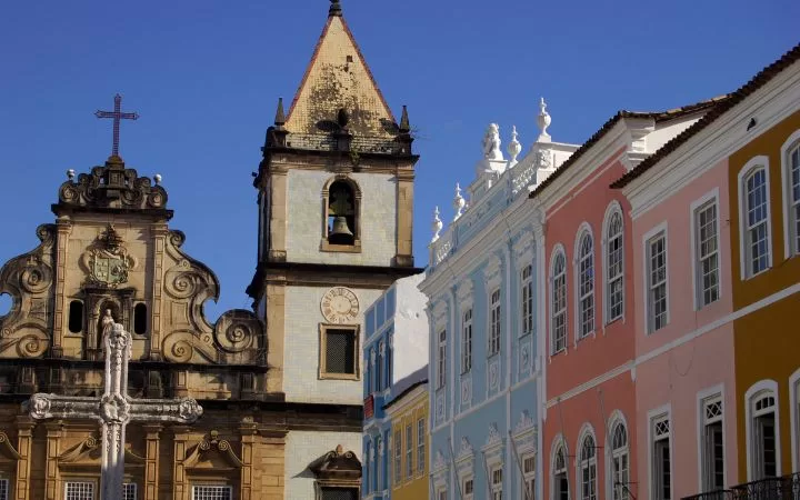 Igreja e construções antigas em Salvador BA