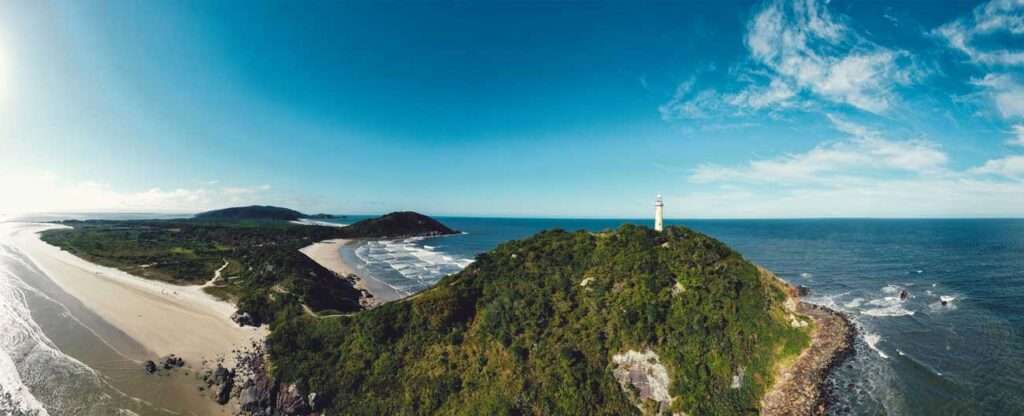 Vista panorâmica da Ilha do Mel